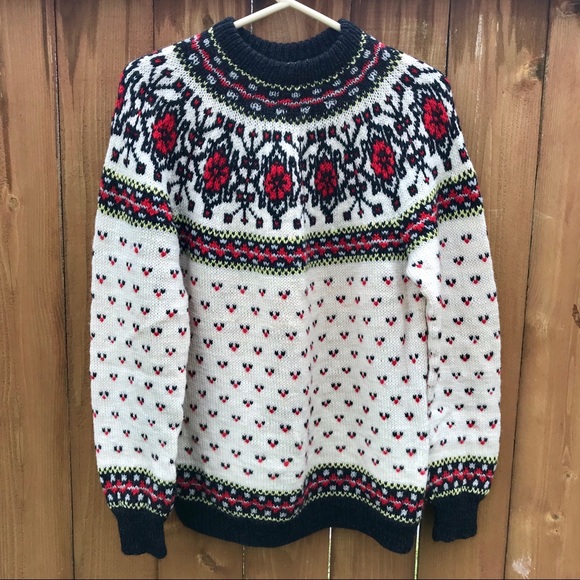 Sweaters - 100% Wool Swiss Handmade Sweater Size Large